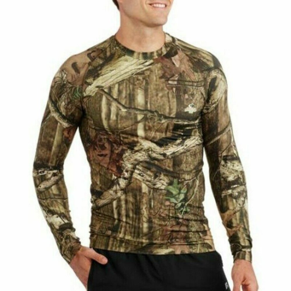 NEW Starter x Mossy Oak Forest Camo Tee Long Sleeve Shirt Camouflage Forest